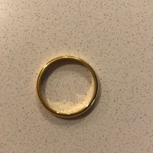 Gold-plated brass ring
